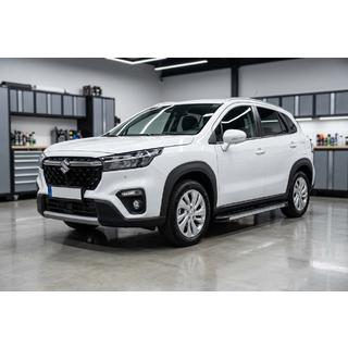 Бокові пороги Maya V1 (2 шт., Алюміній) Suzuki SX4 S-Cross 2021- рр. фото 1