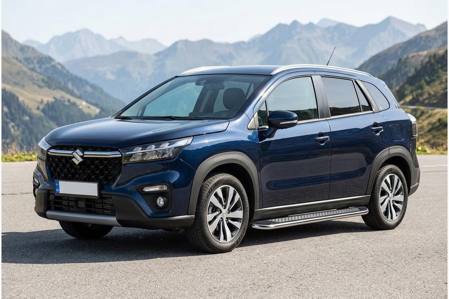 Suzuki SX4 S-Cross 2021- рр. Бокові пороги Maydos V2 (2 шт., Алюміній) Фото 1