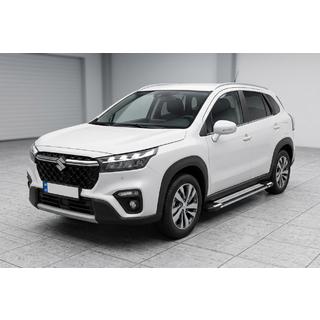 Бокові пороги Rainbow (2 шт., Алюміній) Suzuki SX4 S-Cross 2021- рр. фото 1