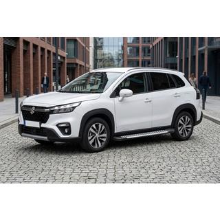 Бокові пороги Line (2 шт., Алюміній) Suzuki SX4 S-Cross 2021- рр. фото 1