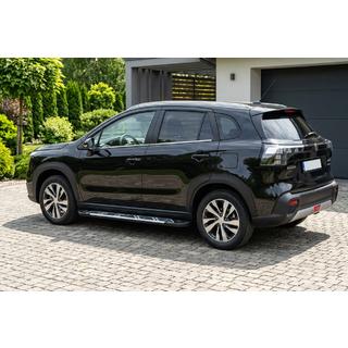 Бокові пороги Sunrise (2 шт., Алюміній) Suzuki SX4 S-Cross 2021- рр. фото 1