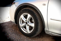 Mazda 6 2003-2008 рр. Накладки на арки (SD-SW) (4 шт, чорні, ABS-пластик) фото 5