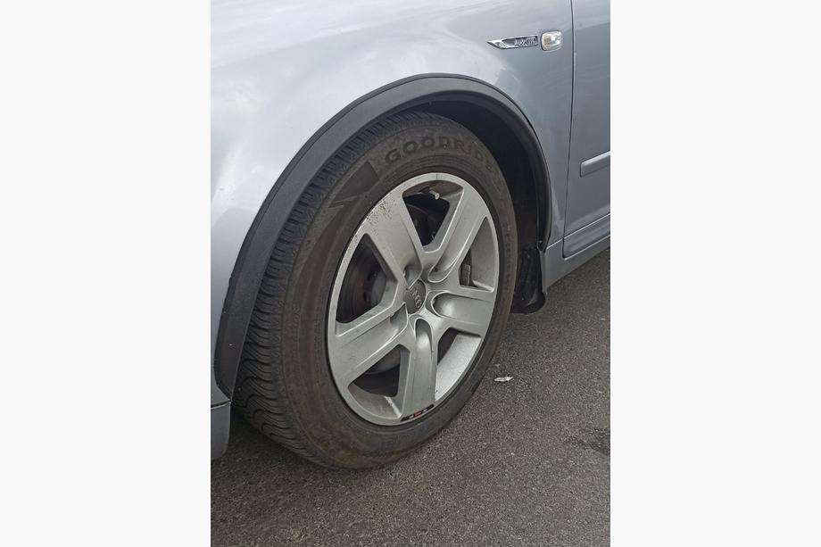 Audi A4 B6 2000-2004 рр. Накладки на арки (4 шт, чорні, ABS-пластик) Image