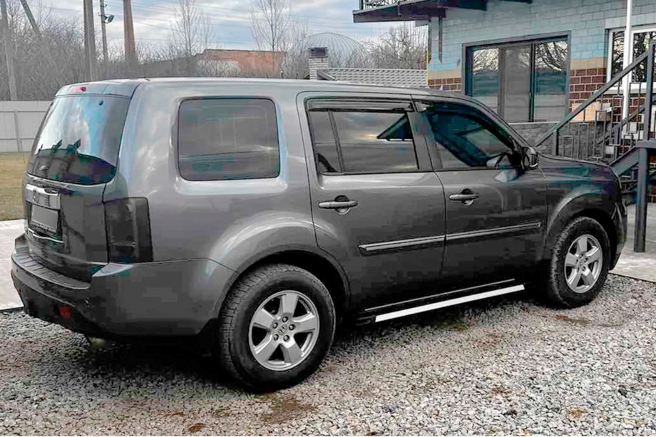 Honda Pilot 2008-2015 рр. Вітровики (4 шт, HIC) Фото 2