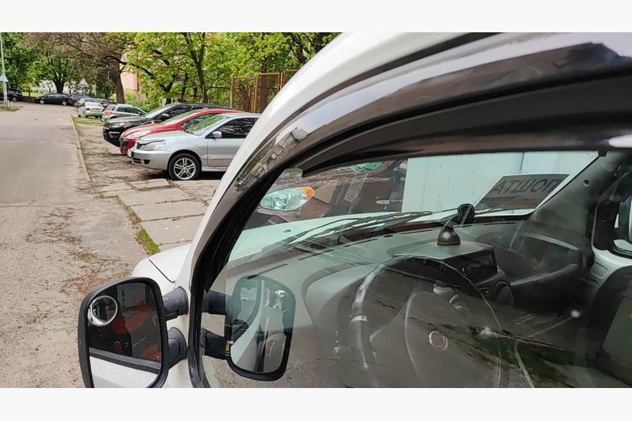 Fiat Doblo I 2005-2010 рр. Вітровики (2 шт., Sunplex Sport) Фото 3