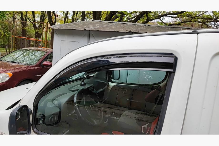 Fiat Doblo I 2005-2010 рр. Вітровики (2 шт., Sunplex Sport) Фото 2