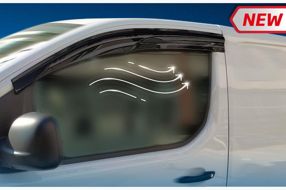 Opel Vivaro 2019- рр. Вітровики (2 шт., Sunplex Sport) Фото 7