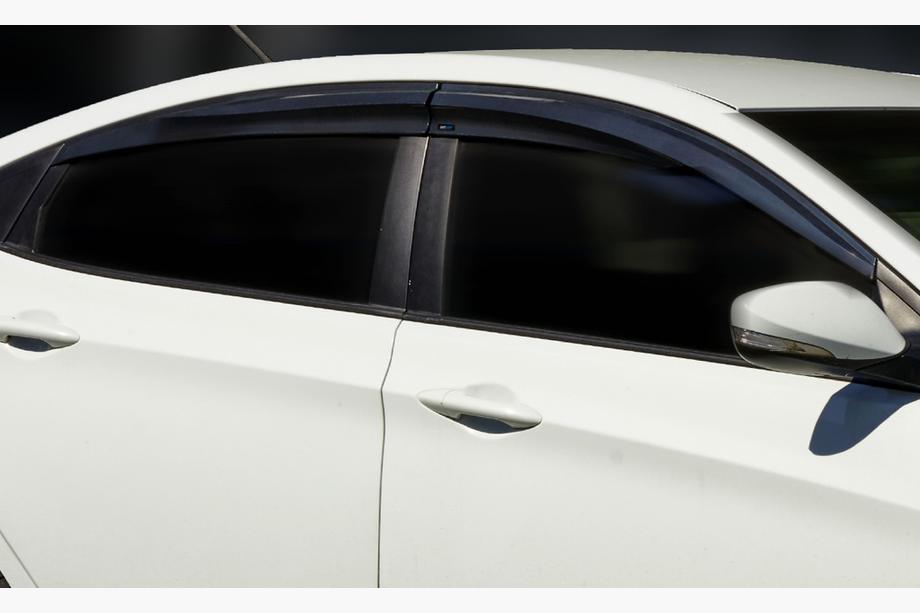 Hyundai Accent 2011-2017 рр. Вітровики SD (4 шт., Sunplex Sport) Фото 10