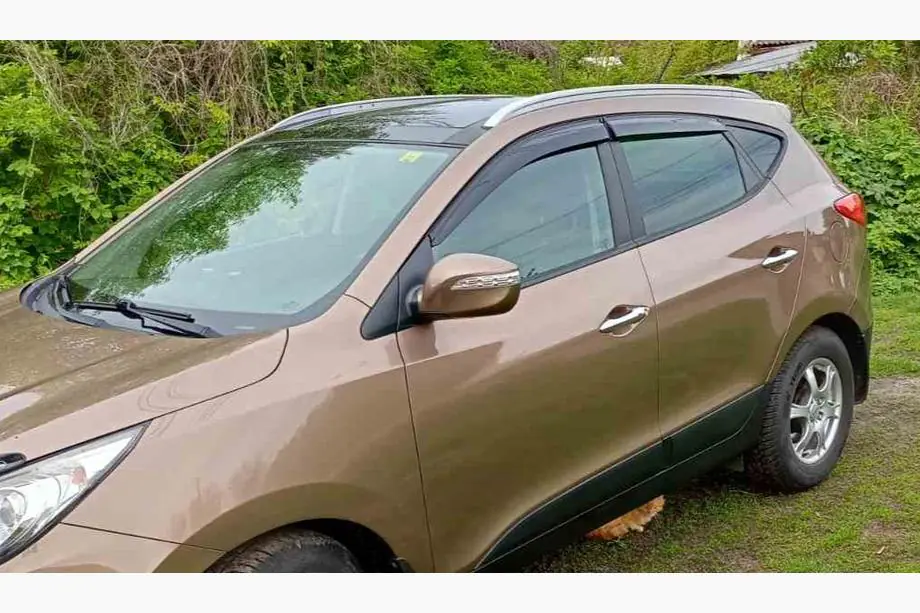 Hyundai IX-35 2010-2015 рр. Вітровики (4 шт., Sunplex Sport) Фото 3