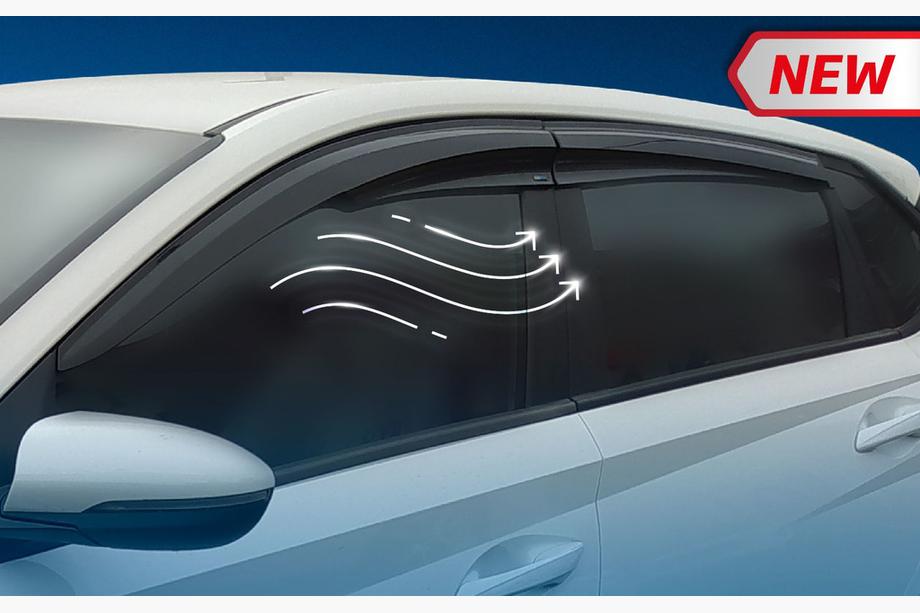 Hyundai I-20 2020- рр. Вітровики (4 шт., Sunplex Sport) Image