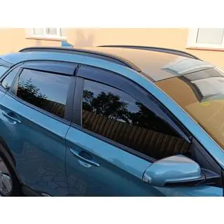 Вітровики (4 шт., Sunplex Sport) Hyundai Kona 2017-2023 рр. фото 1