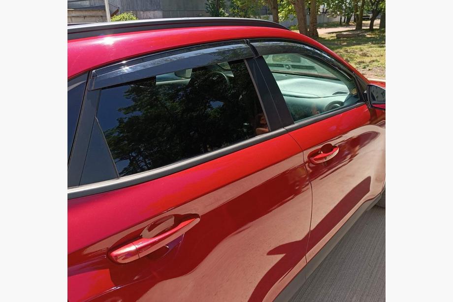Hyundai Kona 2017-2023 рр. Вітровики (4 шт., Sunplex Sport) Фото 13