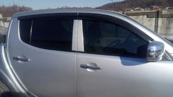 Mitsubishi L200 2006-2015 рр. Вітровики (4 шт., Sunplex Sport) фото 8