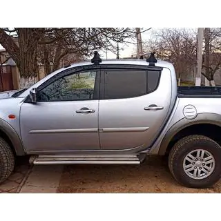 Вітровики (4 шт., Sunplex Sport) Mitsubishi L200 2006-2015 рр. фото 1