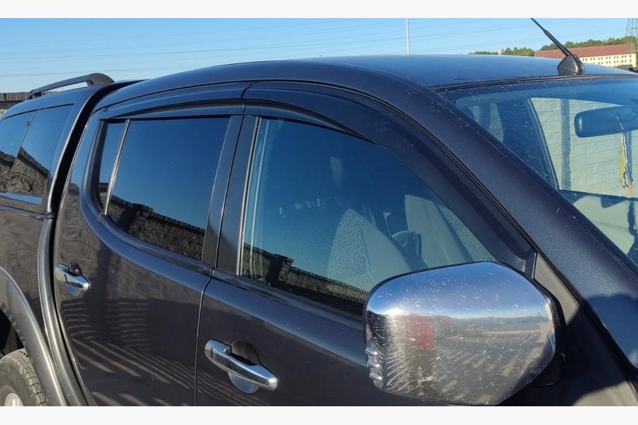 Mitsubishi L200 2006-2015 рр. Вітровики (4 шт., Sunplex Sport) Фото 2