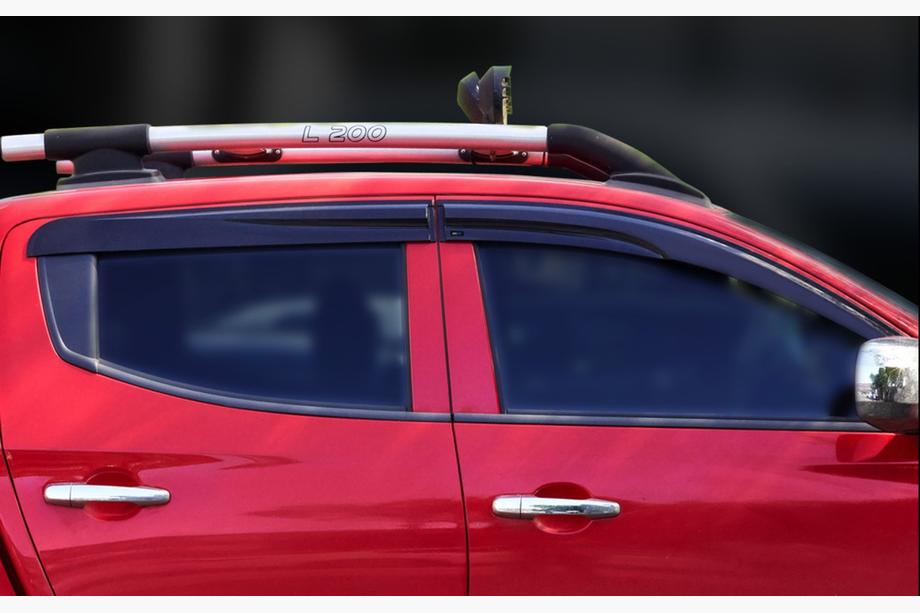 Mitsubishi L200 2006-2015 рр. Вітровики (4 шт., Sunplex Sport) Фото 5