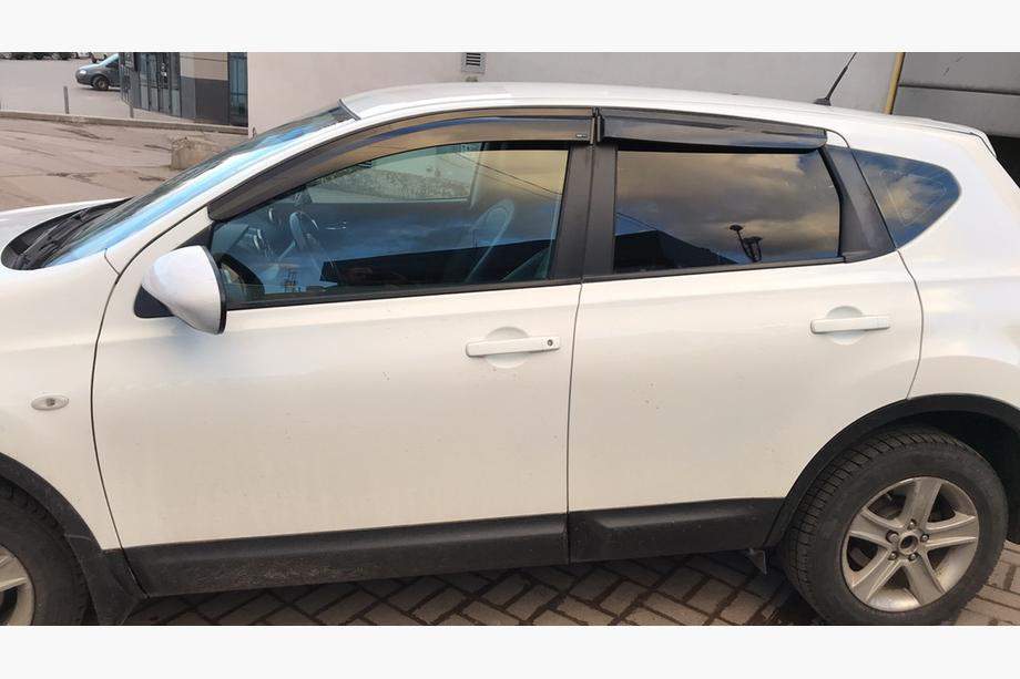 Nissan Qashqai 2010-2014 рр. Вітровики (4 шт., Sunplex Sport) Image