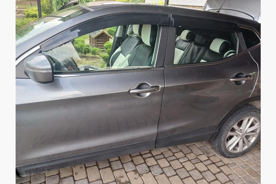 Nissan Qashqai 2014-2021 рр. Вітровики (4 шт., Sunplex Sport) Image