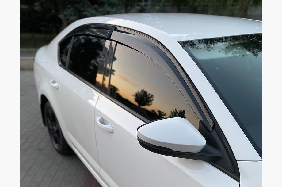 Skoda Octavia III A7 2013-2019 рр. Вітровики LiftBack (4 шт., Sunplex Sport) Image