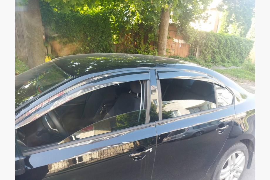 Volkswagen Jetta 2011-2018 рр. Вітровики (4 шт., Sunplex Sport) Image