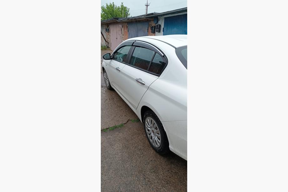 Fiat Tipo 2016- рр. Вітровики з хромованим молдингом (4 шт., Sunplex Chrome) Фото 5