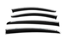 Ford Focus IV 2018- рр. Вітровики з хромованим молдингом HB/SD (4 шт., Sunplex Chrome) фото 4