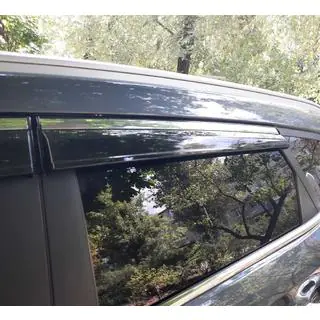 Вітровики з хромованим молдингом (4 шт., Sunplex Chrome) Hyundai Tucson TL 2016-2021 рр. фото 2
