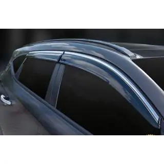 Вітровики з хромованим молдингом (4 шт., Sunplex Chrome) Hyundai Tucson TL 2016-2021 рр. фото 4
