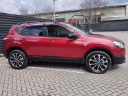 Nissan Qashqai 2010-2014 рр. Вітровики з хромованим молдингом (4 шт., Sunplex Chrome) фото 3