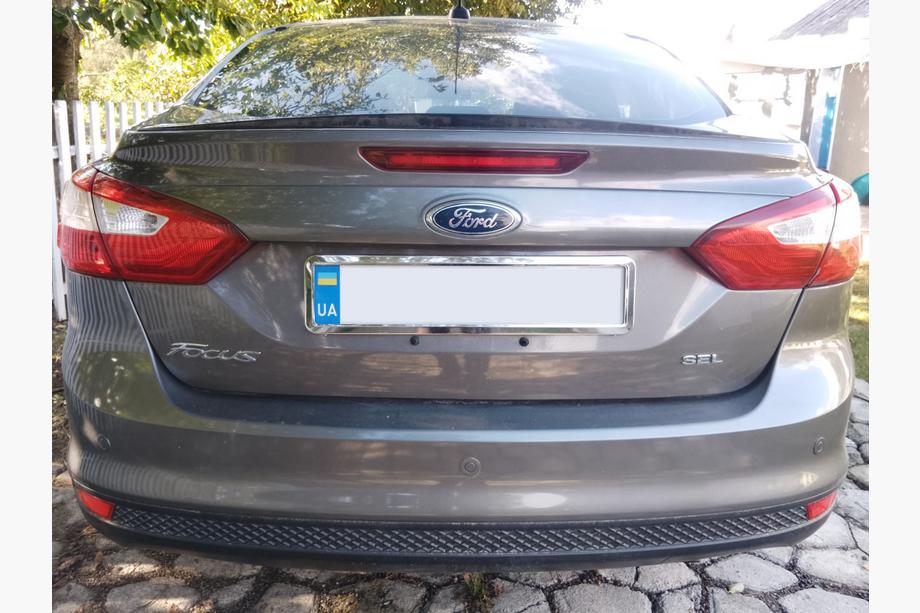 Ford Focus III 2011-2017 рр. Спойлер Sedan LIP (Sunplex, чорний) (107,2см *5,5см) Фото 8