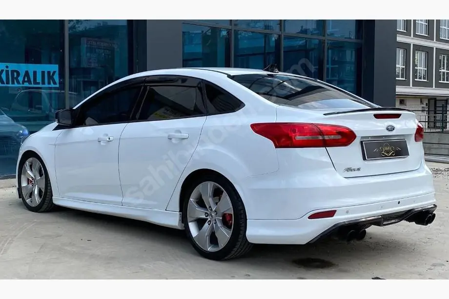 Ford Focus III 2011-2017 рр. Спойлер Sedan LIP (Sunplex, чорний) (107,2см *5,5см)