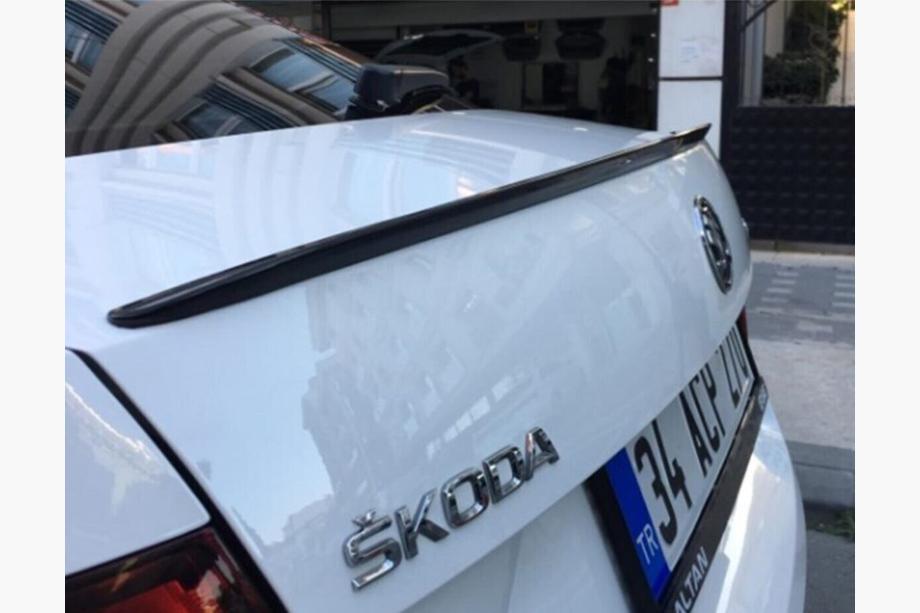 Skoda Octavia III A7 2013-2019 рр. Спойлер LIP (Sunplex, чорний) (115,4см *6см) Image