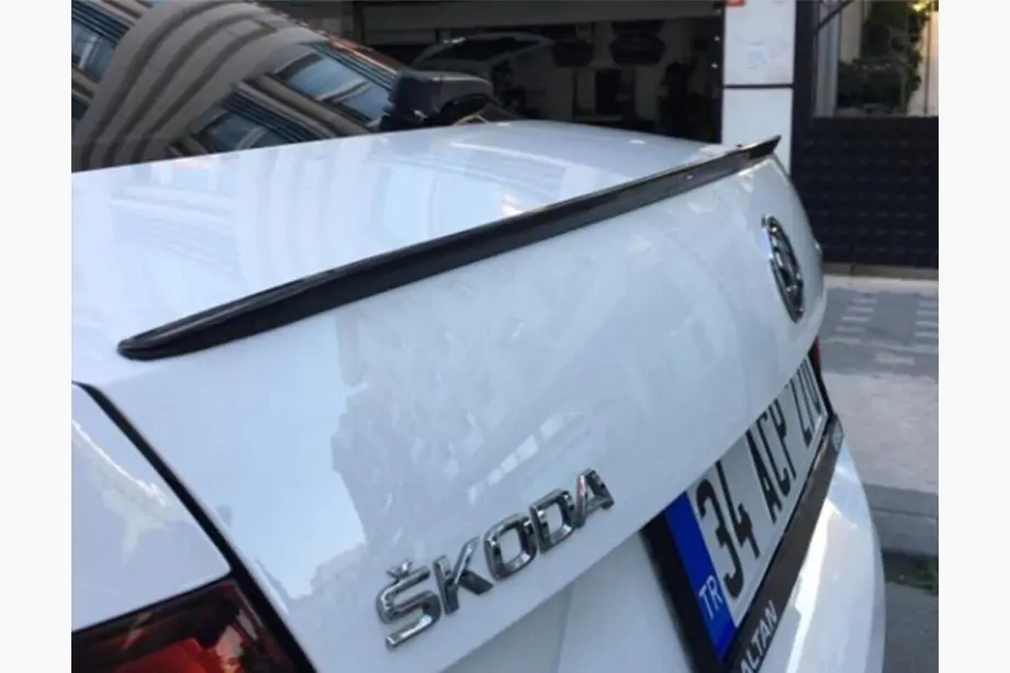 Skoda Octavia III A7 2013-2019 рр. Спойлер LIP (Sunplex, чорний) (115,4см *6см)