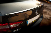 Skoda Superb 2015-2024 рр. Спойлер LIP (Sunplex, чорний) (119,2см* 7,3см) фото 2