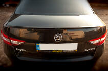 Skoda Superb 2015-2024 рр. Спойлер LIP (Sunplex, чорний) (119,2см* 7,3см) фото 3