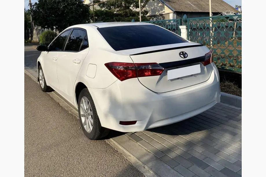 Toyota Corolla 2013-2019 рр. Спойлер LIP (Sunplex, чорний) (118см *6,4см)