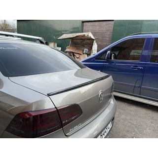 Спойлер LIP (Sunplex, чорний, для EU) (115,8см * 6,3см) Volkswagen Passat B7 2012-2015 рр. фото 3