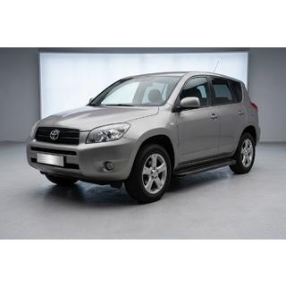 Бокові пороги Maya V2 Black (2 шт., Алюміній) Toyota Rav 4 2006-2013 рр. фото 1