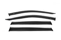 Toyota Rav 4 2019- рр. Вітровики з хромованим молдингом (4 шт, HIC) фото 3