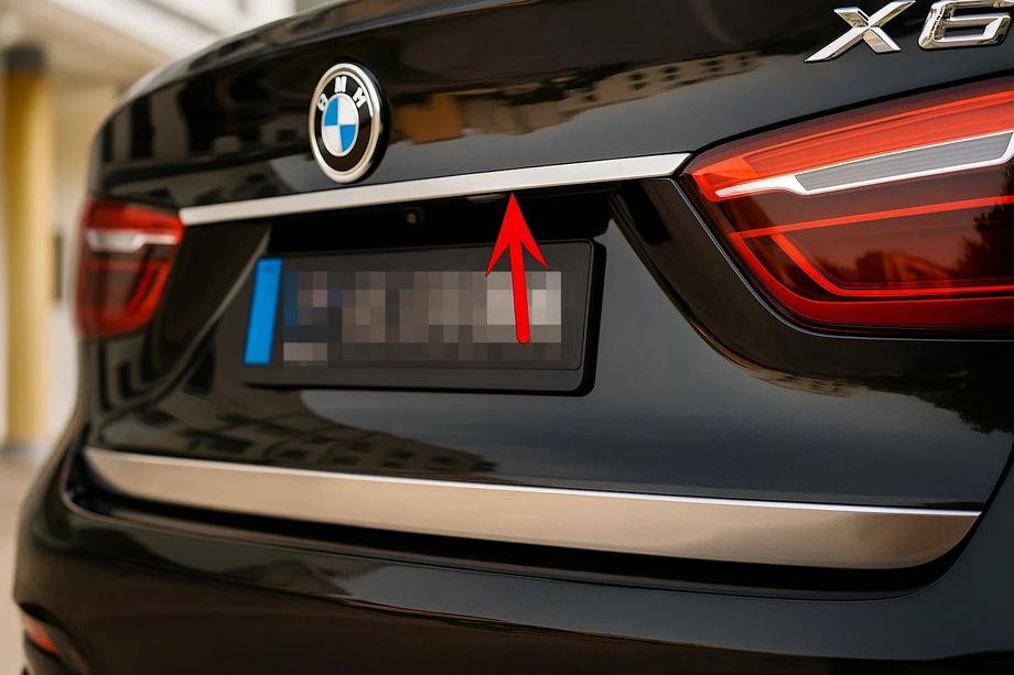BMW X6 F16 2014-2019 рр. Хром планка над номером Image