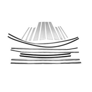 Комплект окантовки вікон (18 шт) BMW X6 F16 2014-2019 рр. фото 2