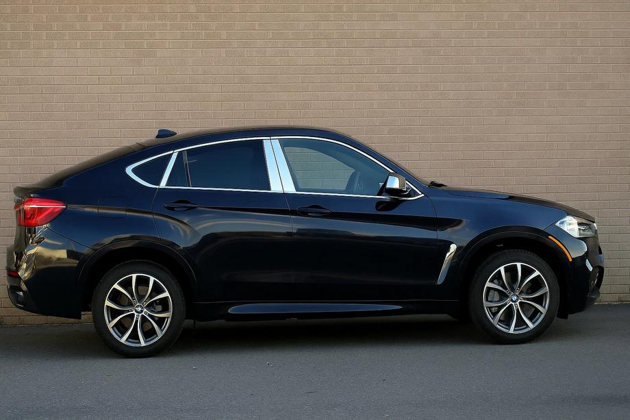 BMW X6 F16 2014-2019 рр. Комплект окантовки вікон (18 шт) Image