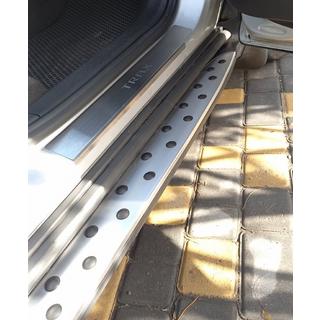 Бокові пороги OEM V1 (2 шт., Алюміній) Chevrolet Trax 2012-2023 рр. фото 4