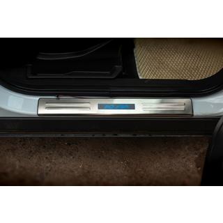 Накладки на пороги Libao LED (4 шт, нерж.) фото 2