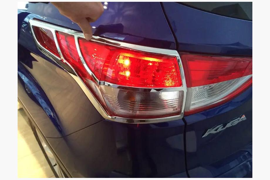 Ford Kuga/Escape 2013-2019 рр. Накладки на задні ліхтарі 2013-2016 (ABS) Фото 2
