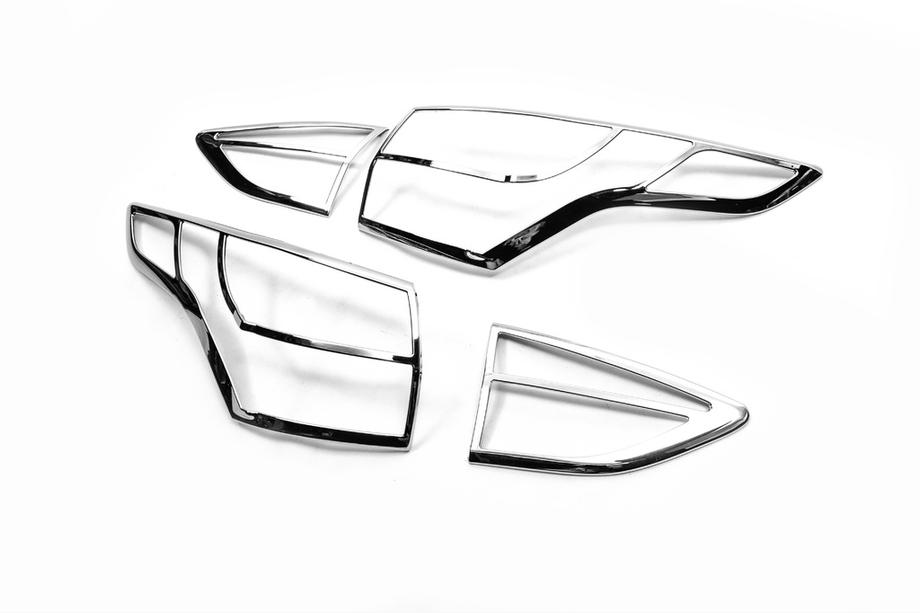 Ford Kuga/Escape 2013-2019 рр. Накладки на задні ліхтарі 2013-2016 (ABS) Фото 6