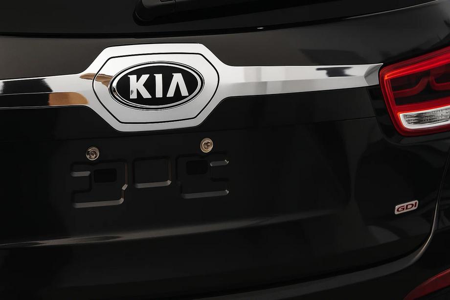 Kia Sorento III UM 2014-2020 рр. Накладка над номером Libao V1 (Пластик) Фото 3