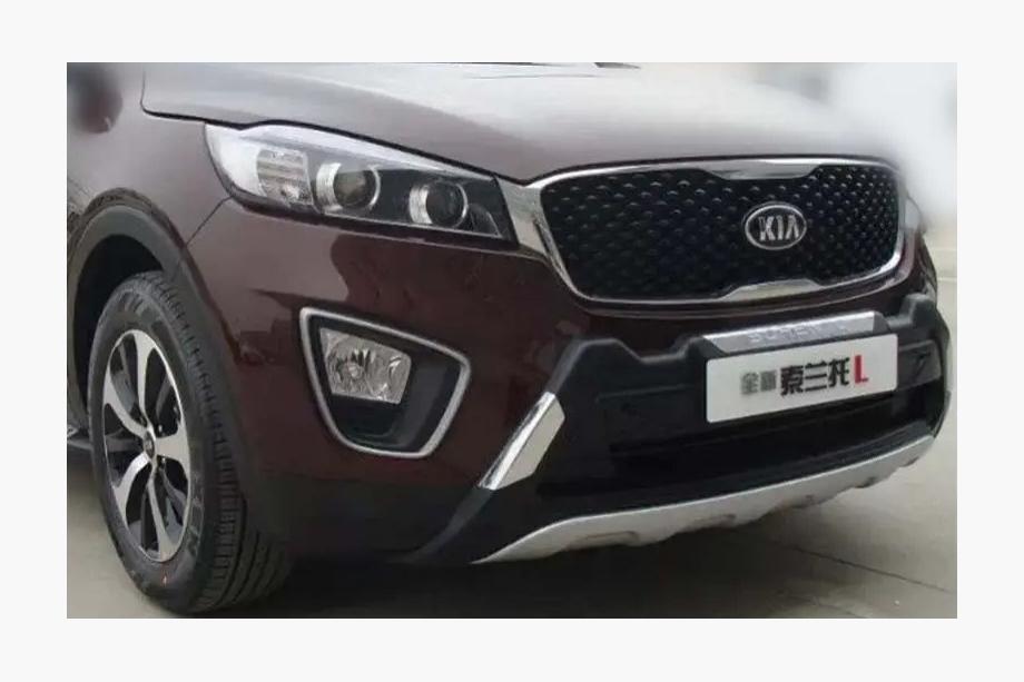 Kia Sorento III UM 2014-2020 рр. Накладка на передній бампер Libao V1 Фото 5