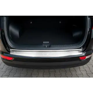 Накладка на задній бампер Libao 2015-2018 (нерж) Kia Sportage 2015-2021 рр. фото 1