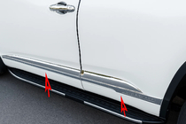 Toyota Highlander 2013-2019 рр. Хром молдинги на двері Libao (ABS) фото 4